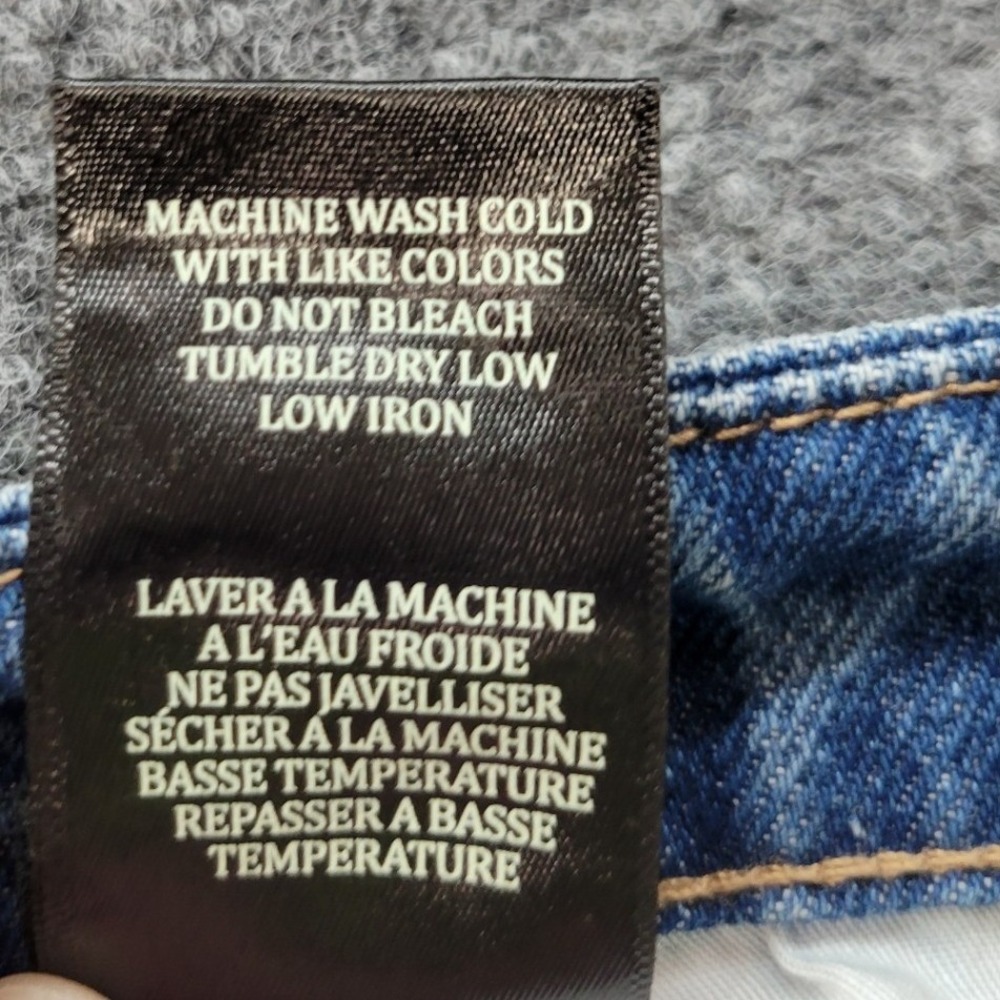 Blank NYC The Baxter Ribcage Straight Leg Jeans Embroidered Distressed Blue 24 - Picture 8 of 15